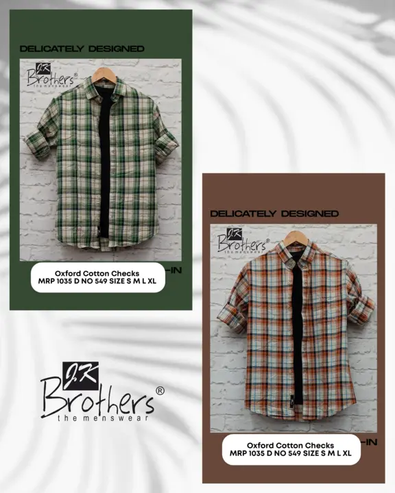 Men's Cotton Checks Shrit  uploaded by Jk Brothers Shirt Manufacturer  on 5/23/2023