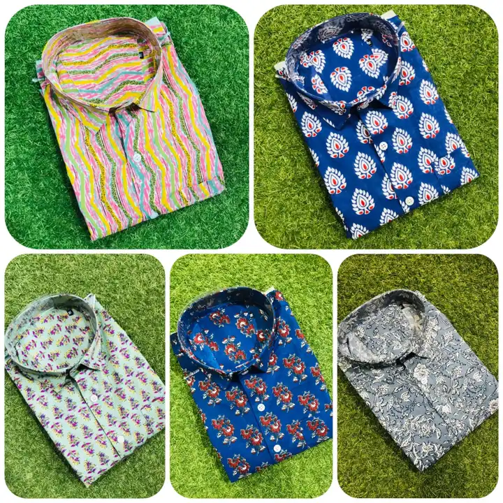 Full Sleeves Sanganeri Printed Shirts Cotton 60*60 / Cod Available / Starting Price uploaded by Hindustan Trading Company on 5/23/2023