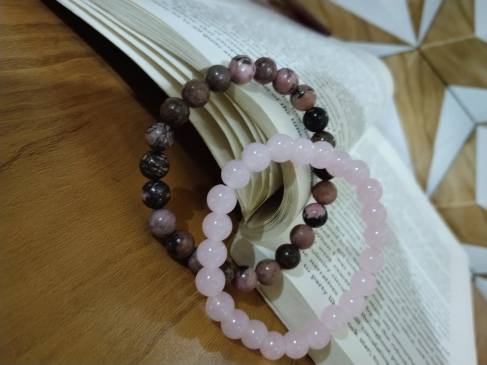 RHODONITE Bracelet and Pink Quartz Bracelet  uploaded by business on 5/23/2023