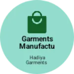 Business logo of Garments manufacturing