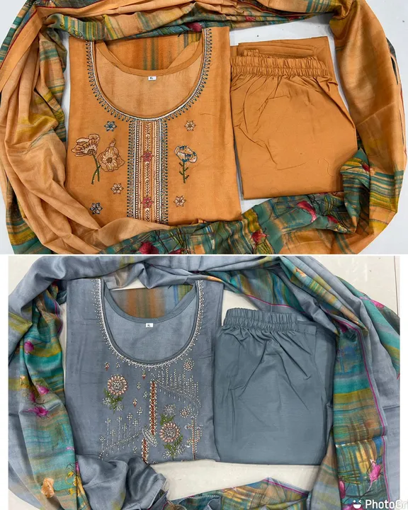 *Shehnaaz*

_Ready to Wear Top- Plazzo - Dupatta Set with heavy Embroidery Work_

*Fabric:*

🟠Top:  uploaded by Divya Fashion on 5/23/2023