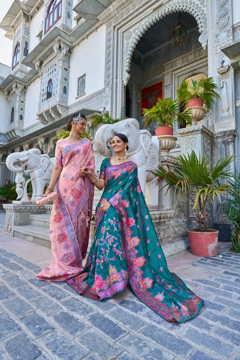 Kasmira Silk Designer rich Pallu saree uploaded by 1 Place For All Fashion  on 5/23/2023