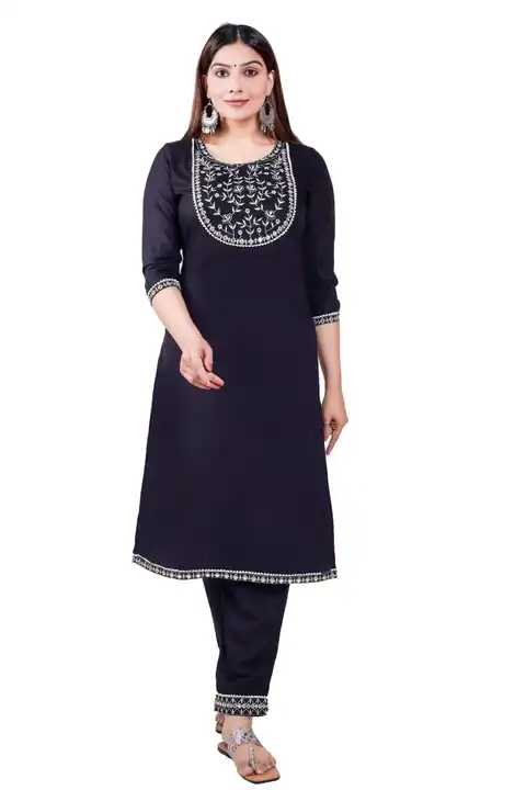 Kurti with pant  uploaded by Rudra enterprises on 5/23/2023