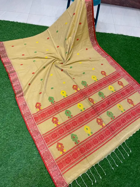 Pure khadi cotton saree with blouse pieces  uploaded by Sujata saree cantre on 5/23/2023