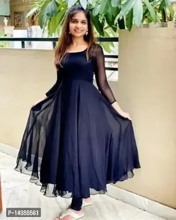 Fancy Georgette Anarkali Kurti uploaded by Fashion hub on 5/23/2023