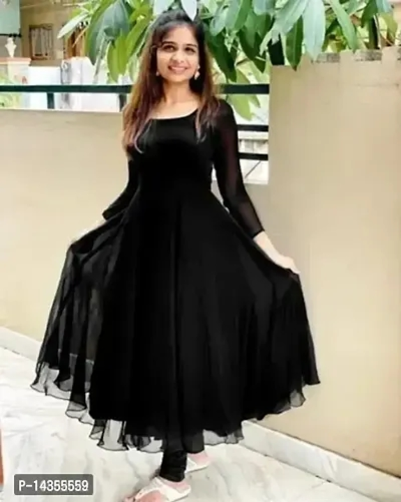 Fancy Georgette Anarkali Kurti uploaded by Fashion hub on 5/23/2023
