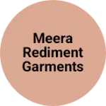 Business logo of Meera rediment garments