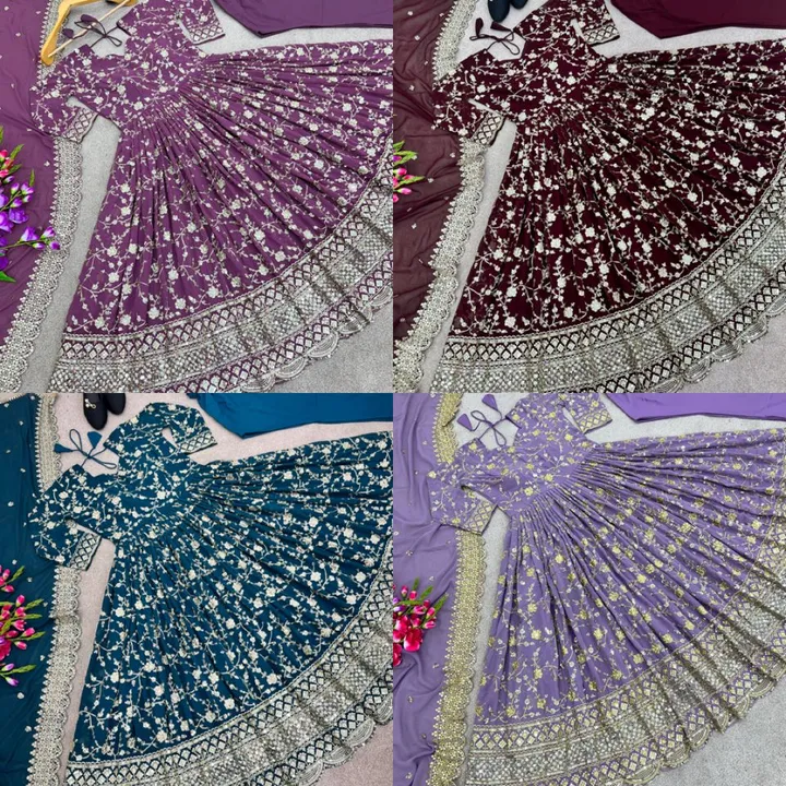 Gown AND DUPATTA  uploaded by Taha fashion from surat on 5/23/2023