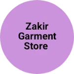 Business logo of Zakir Garment store