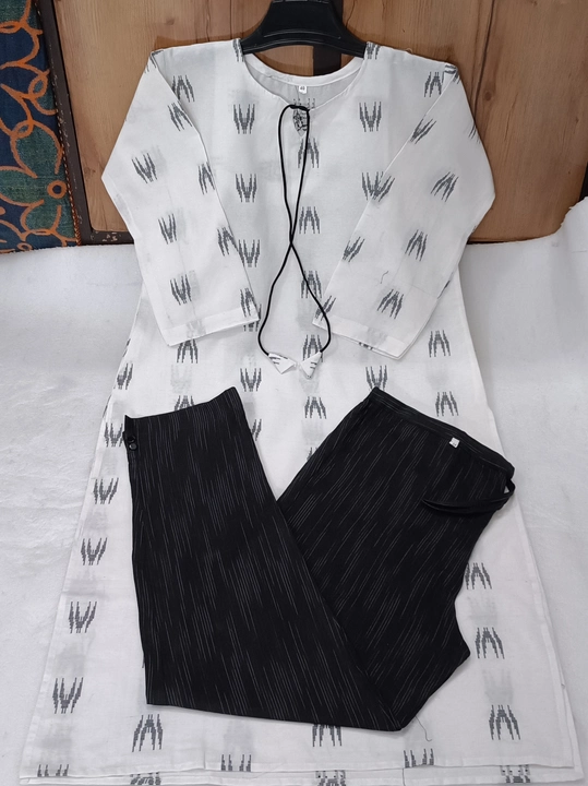 Khadi cotton white kurta set uploaded by business on 5/23/2023