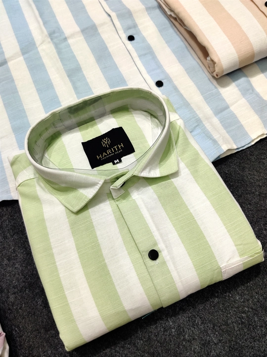LINEN LINING SHIRT FOR WHOLESALE BY HARITHWEAR  uploaded by Siddhi Garments on 5/23/2023