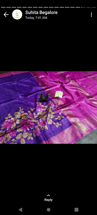 Gicha tasar saree uploaded by business on 5/23/2023