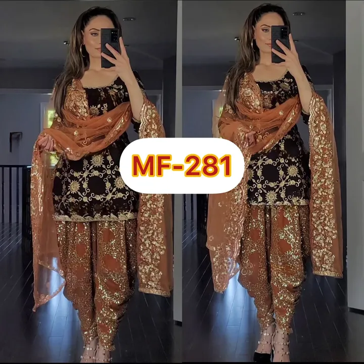 💥*Launching New Designer Party Wear Look Top ,Dhoti Salwar and Dupatta *👌❤️

*(MF-281)*

 💃 *Fabr uploaded by A2z collection on 5/23/2023
