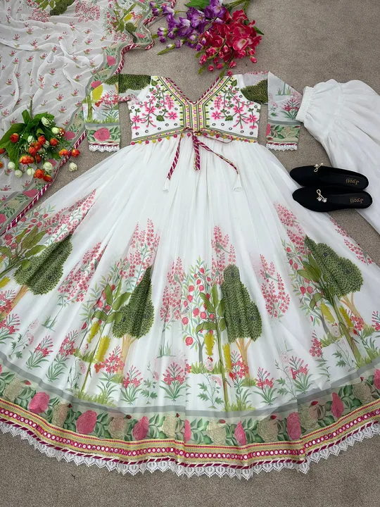 *SSR-395* 💕👌

👉👗💥*Launching New Designer Party Wear Look Heavy Embroidery Work Gown Patiala Sal uploaded by A2z collection on 5/23/2023