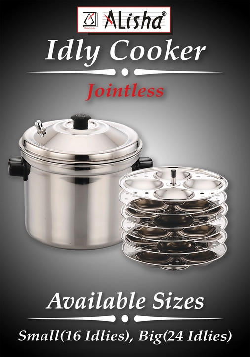 Alisha Idly Cooker (Jointless) uploaded by Alisha Stainless Steel on 5/23/2023