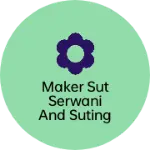 Business logo of Maker sut serwani and suting sating