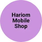Business logo of Hariom mobile shop