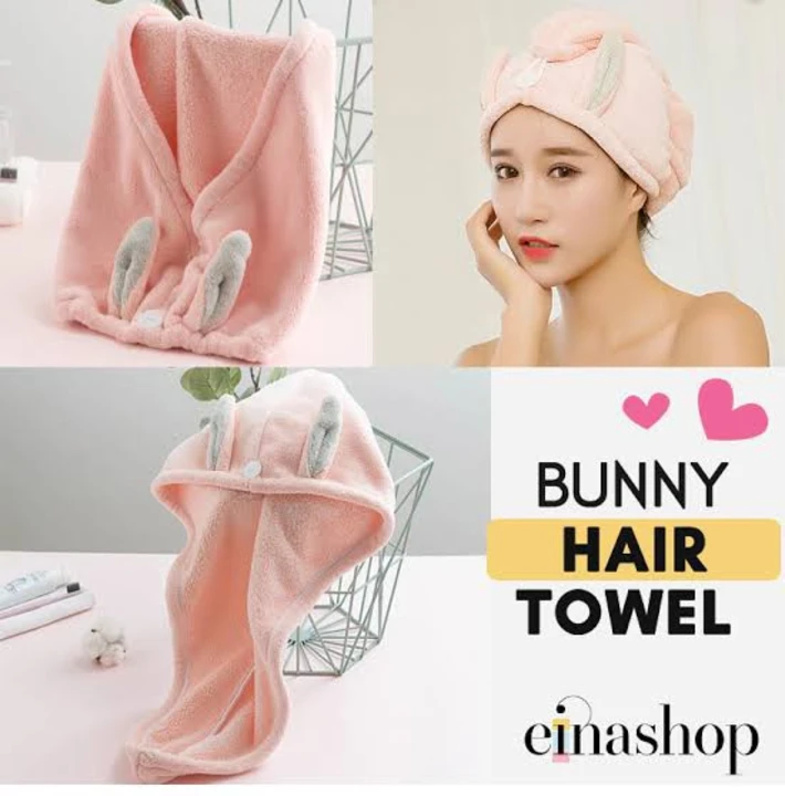 Bunny hair Towels uploaded by ANURAG CREATIONS on 5/23/2023