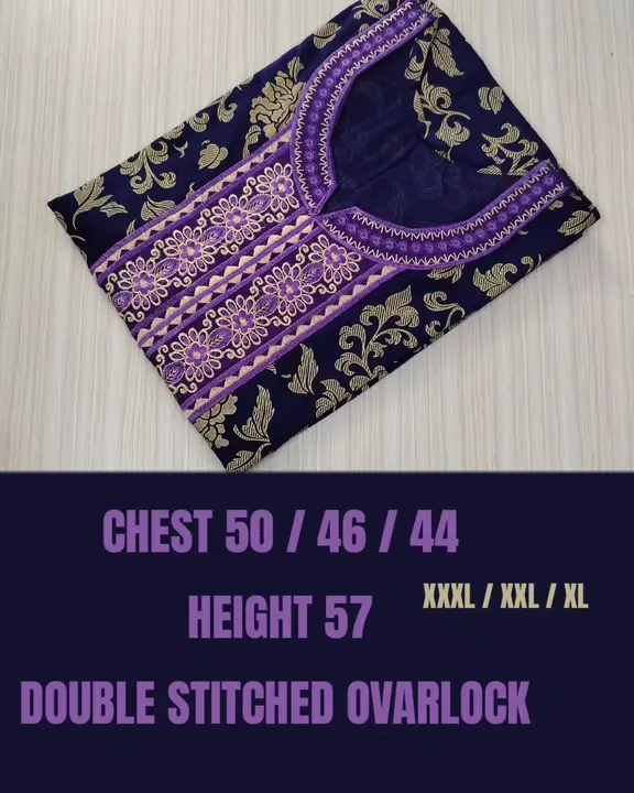 Embroidery nighties uploaded by Sri mayil nightys on 5/23/2023