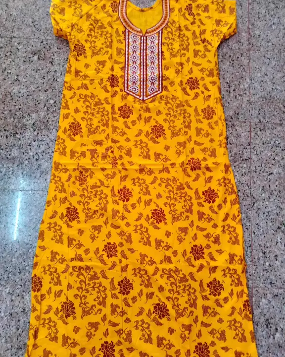 Embroidery nighties uploaded by Sri mayil nightys on 5/23/2023