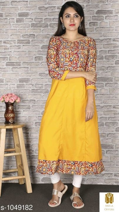 Women Printed Crepe Kurtis uploaded by business on 3/11/2021