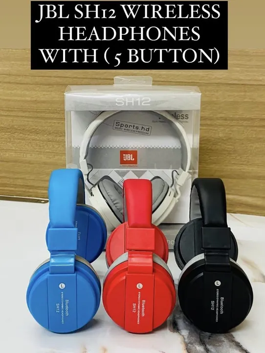 JBL SH-12 Wire seless 5Button OG Headphone uploaded by Heartium®️ Company on 5/23/2023