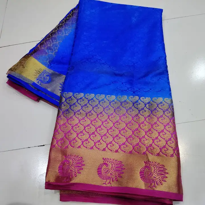 Banglore silk saree with blouse
Wholesale  uploaded by Radhika clothes on 5/23/2023