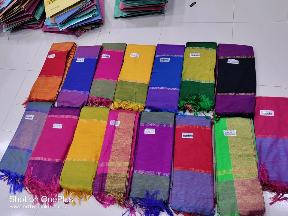 Kalyani soft silk cotton saree with blouse  uploaded by business on 5/23/2023