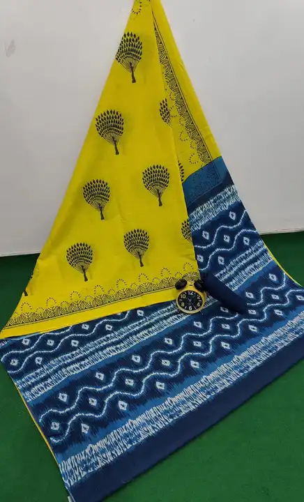 Cotton saree  uploaded by Bhagwati textile on 5/23/2023