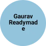 Business logo of Gaurav readymade