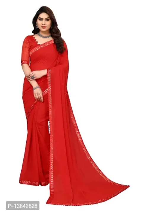 Post image I want 50+ pieces of Georgeete red saree rs 120 at a total order value of 1000. I am looking for Same aisi chayie 150 se km hn chayi . Please send me price if you have this available.