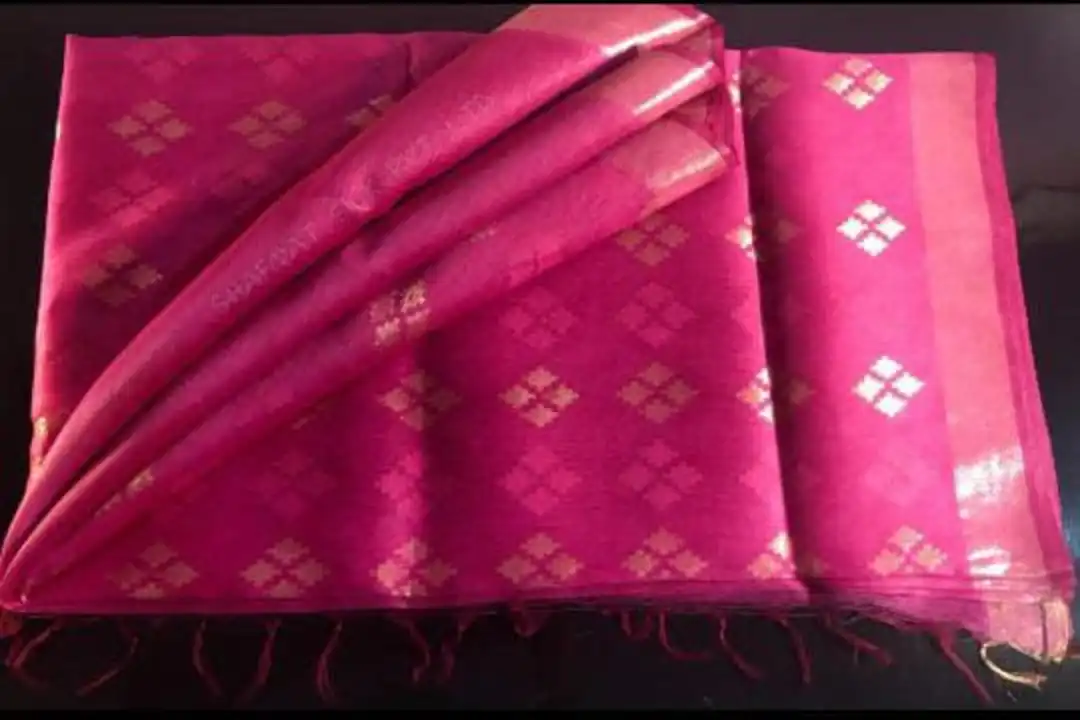Kata slub saree with weaving boota disign  uploaded by S N. FABRIC on 5/23/2023