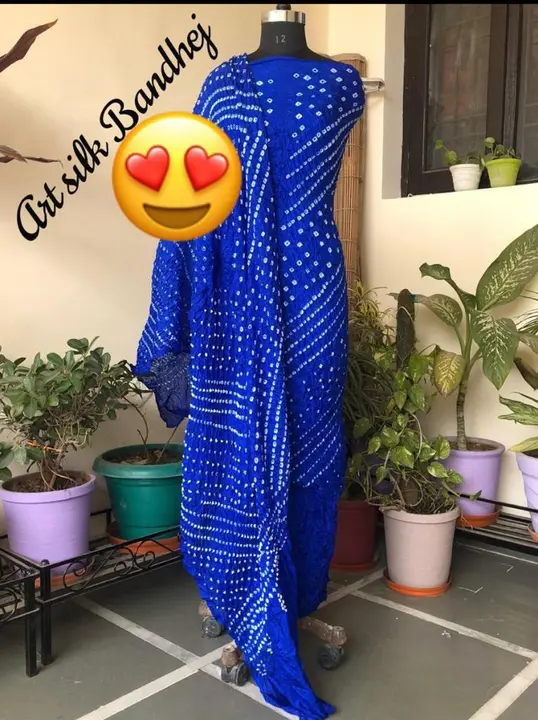 Today sale price 
Hurry up * bandhej suits*❤️❤️❤️

🥰🥰😍 *READY To SHIP* 😍😍 *Full Stock*

🥰😍😍  uploaded by Gotapatti manufacturer on 5/24/2023