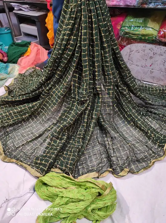 🌹 special  Georgette fabric of   saree*🌹🌹

👌👌 *Beautiful   all over Zari checks work* 👌👌

*NO uploaded by Gotapatti manufacturer on 5/24/2023