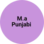 Business logo of M.a Punjabi