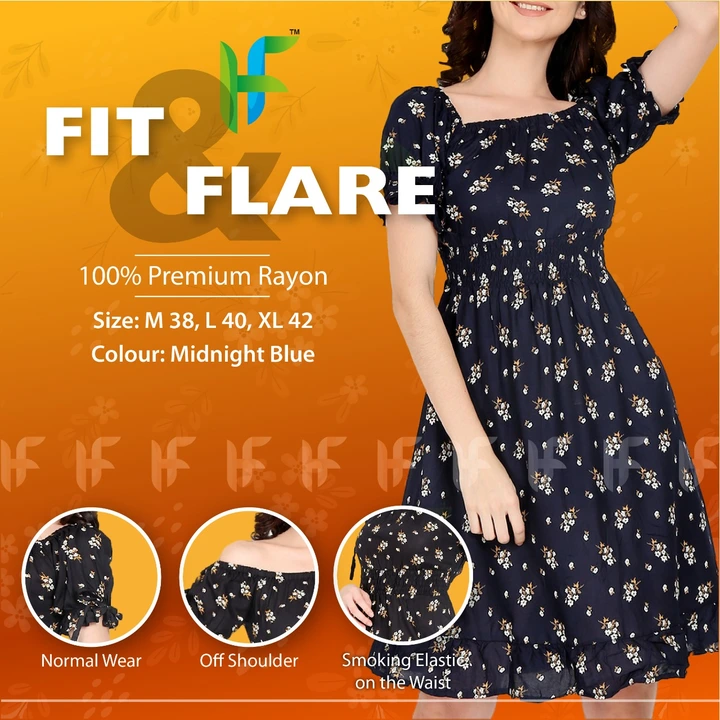 FIT N FLARE DRESS uploaded by Rise earth india on 5/29/2024