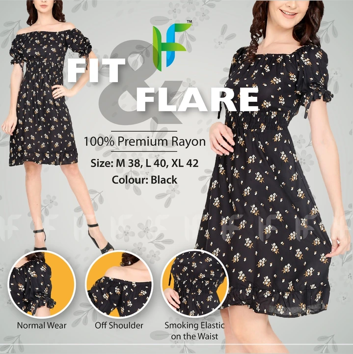 FIT N FLARE DRESS uploaded by Rise earth india on 5/24/2023