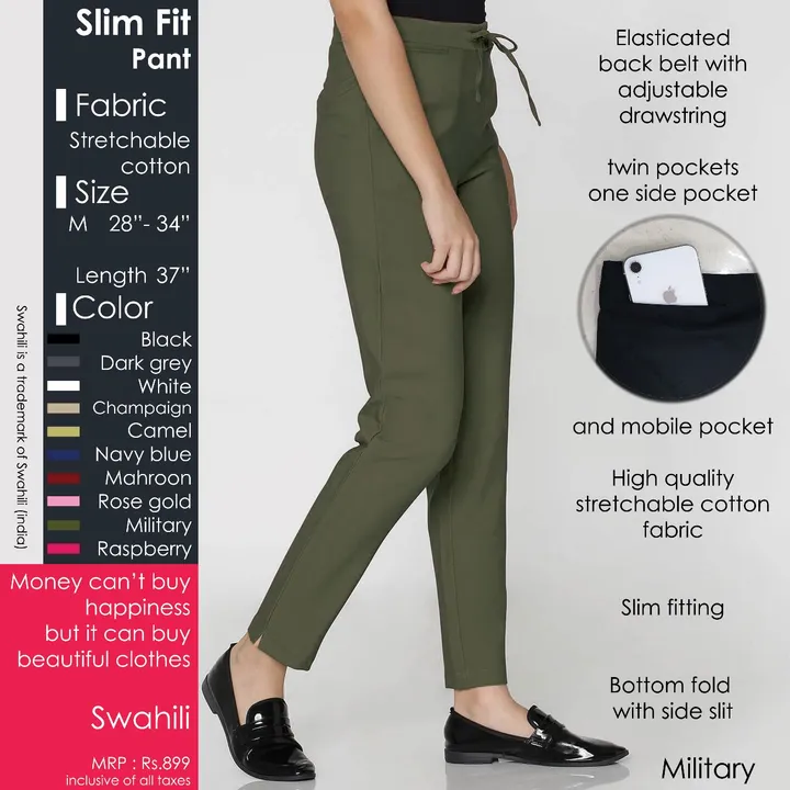 Slim fit pant uploaded by Rise earth india on 5/24/2023