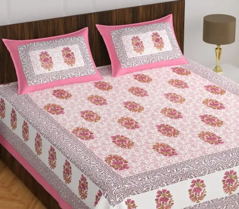 Pure cotton bedsheets with 2 pillow covers  uploaded by COPPVILLA - The art and craft store on 5/24/2023