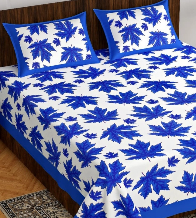 Pure cotton bedsheets all blue collection  uploaded by COPPVILLA - The art and craft store on 5/24/2023