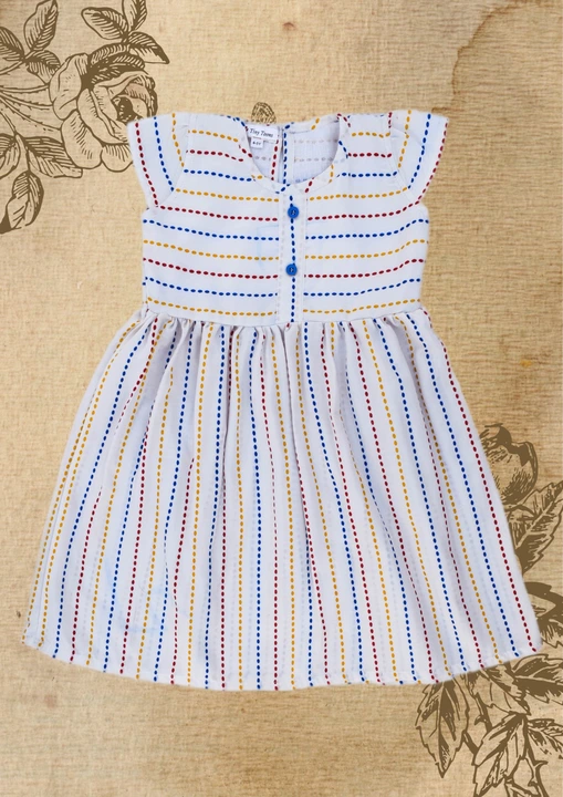 Kids cotton frock  uploaded by Anami exim Pvt Ltd on 5/24/2023