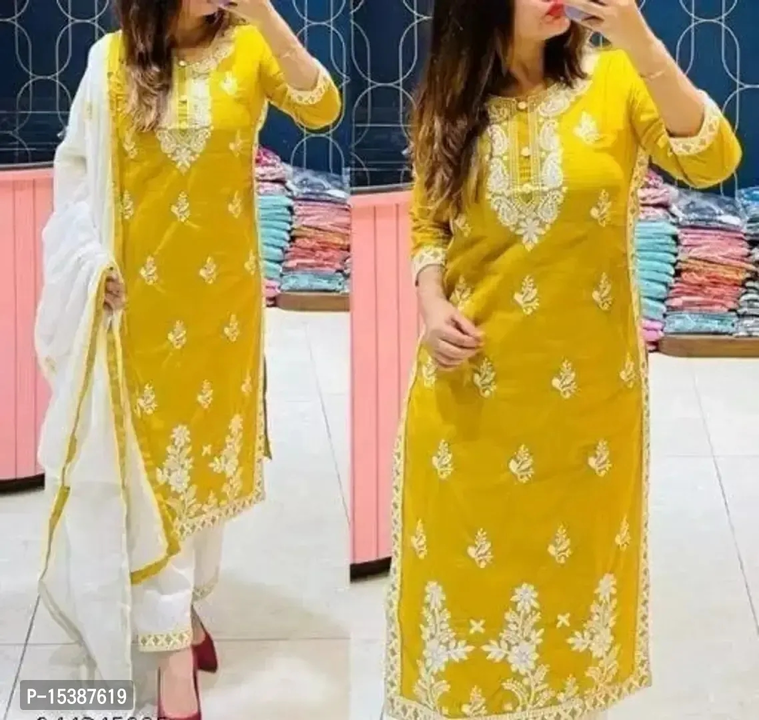 Fancy Rayon Kurta Pant set  uploaded by VAIBHAV COLLECTIONS on 5/24/2023