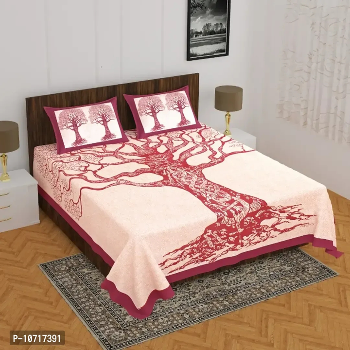 Jaipuri print double bed sheet  uploaded by VAIBHAV COLLECTIONS on 5/24/2023