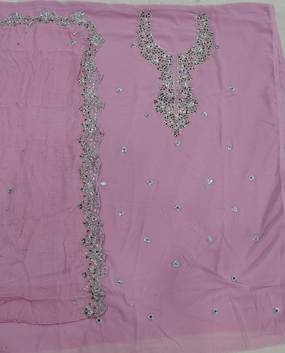 Handwork unstitched suit  uploaded by Aart Fashion Cloth Store  on 5/4/2024