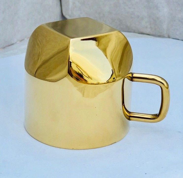 GOLD PLATED TEA CUP SET uploaded by JASHVI ENTERPRISE on 3/11/2021