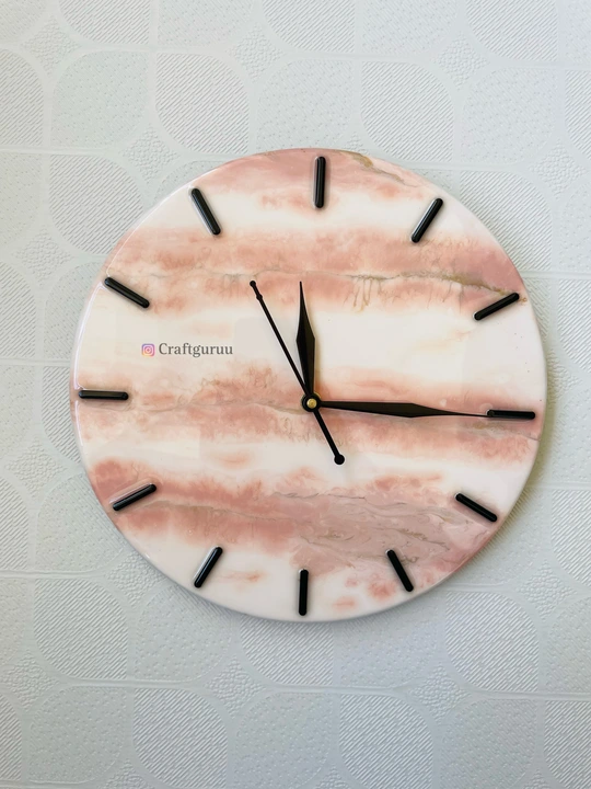 Resin wall clock | wall clock | Handmade wall clock uploaded by Craftguru on 5/24/2023