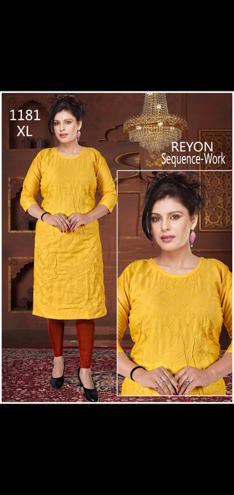 Sequence work kurtis straight fancy work uploaded by Radha Creation , Maira sales for Readymade items on 5/24/2023