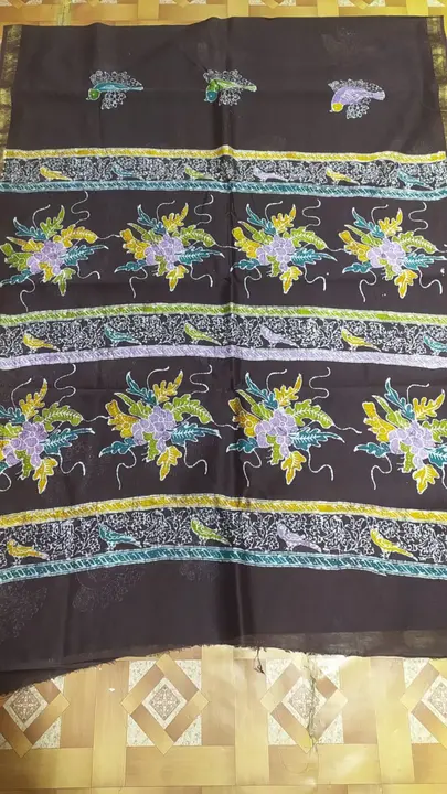 Maheshwari silk sarees
With blouse multy colour
Indonesian style block print
Fine quality fabric uploaded by Mustfa batik on 5/24/2023