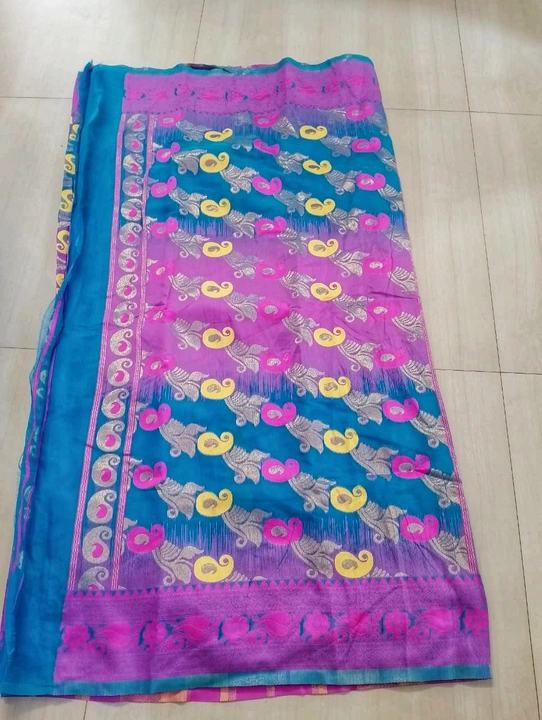 Ikkat saree all over work uploaded by Pramanick Textile on 5/24/2023