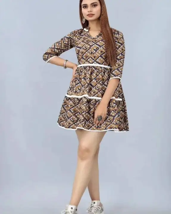 Cotton Tunic

-FABRIC: Ruby Cotton

-SIZE : S-36,M-38,L-40,XL-42

-LENGTH: Above Knee (upto 32 inche uploaded by Khichadi fashion on 5/24/2023